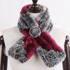 Winter Women Real Rex Rabbit Fur Scarf Natural Warm Soft Rex Rabbit Fur Muffler Lady Genuine Rex Rabbit Fur Scarves