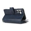 For Samsung Galaxy S25 Case Split Leather Magnetic Wallet Phone Protector with Wrist Strap