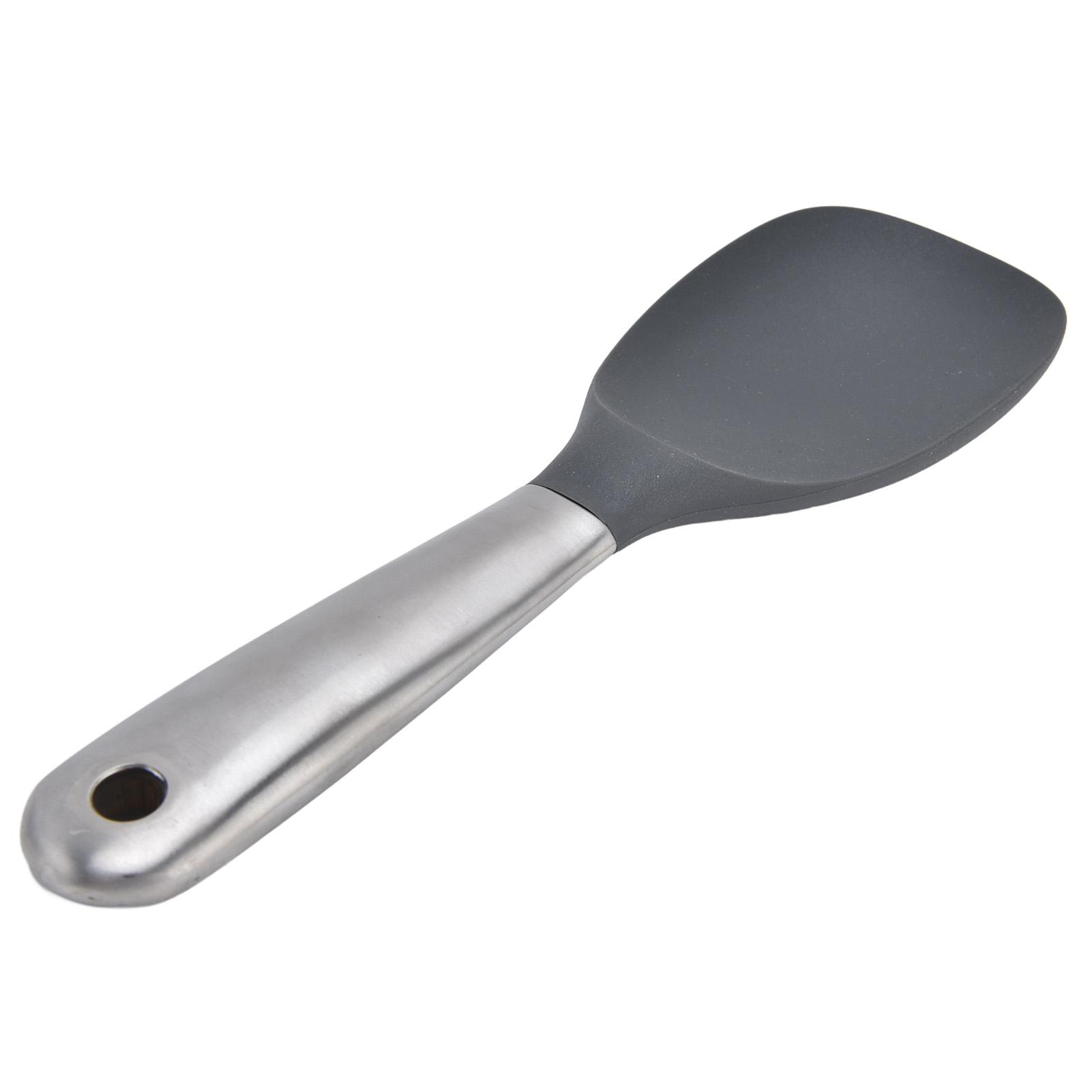 

Ложка для риса с отверстием для подвешивания, термостойкая, без запаха, здоровая ложка для супа, кухонные принадлежности L