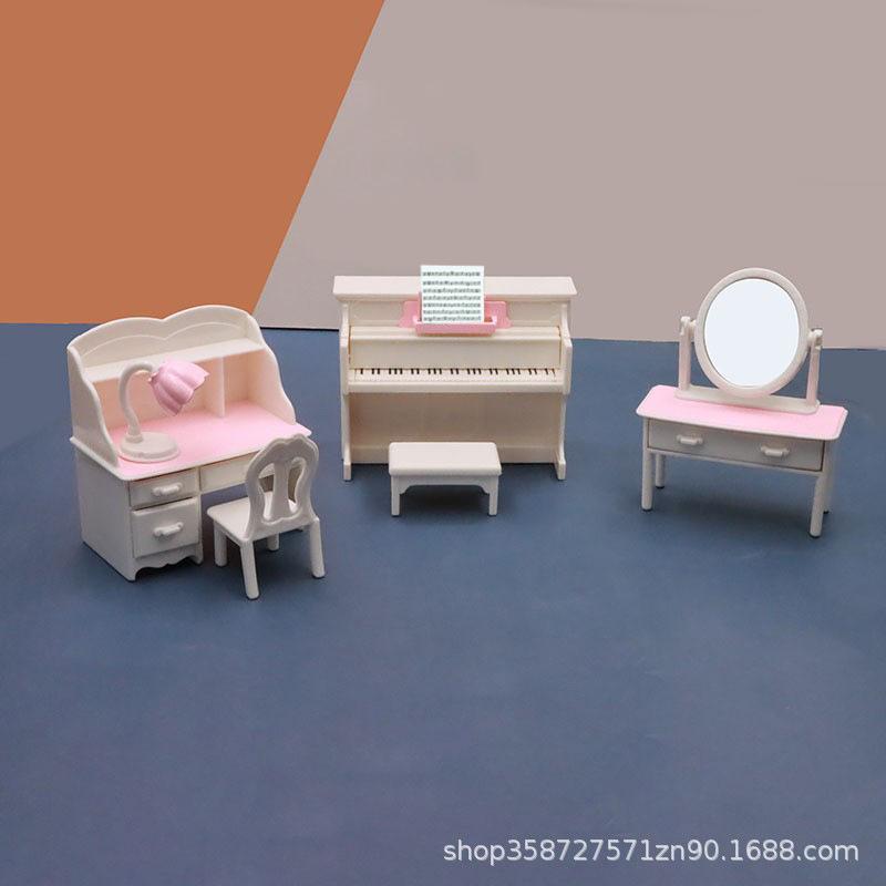 Play House Toy Simulation Mini Furniture Full Set Kitchen Doll House Miniature Food Play Scene Ornament Girl Model