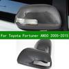 For Toyota Fortuner SW4 2005-2015 Car Black Carbon Fibre Rearview Mirror Cover Trim 2010 2006 2007 2008 2009 2011 2012 2013 2014
