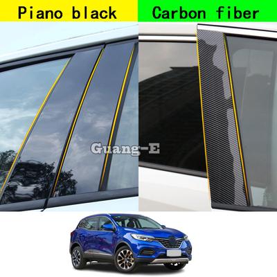 Auto PC Material Säulenpfostenabdeckung Türverkleidung Fensterleisten Aufkleber Platten Zubehör Dekoration Für Renault Kadjar 2015-