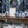 1-3X Rentier Weihnachtsdeko, Set aus 2 schwarzen Metall-Rentierfiguren - Moderne Weihnachtsdekorationen - Elegante Indoor-Feiertagsstatuen für Kaminsims