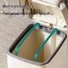 Silent Slow-Closing Trash Can with Foot Pedal Lid for Kitchen & Bathroom
