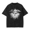 Streetwear Washed Tshirt Lone Penguin Survival But Why Funny Dark Meme Cotton Tshirts  Hipster Tshirt Men Beach Y2k Basic Tees