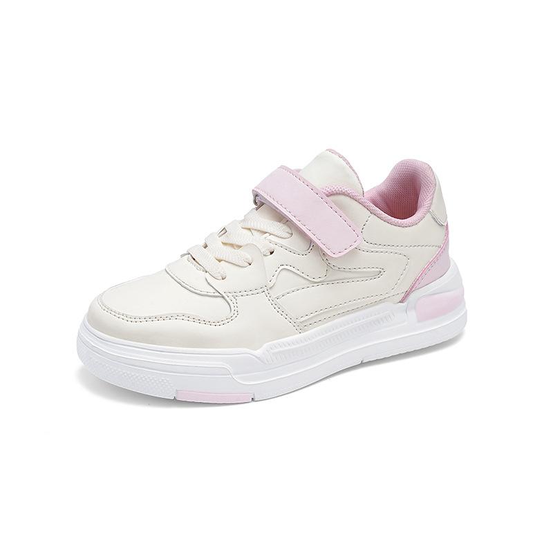 Hot selling classmates children's sports shoes boys 2025 spring girls leather board shoes middle and older children's casual shoes