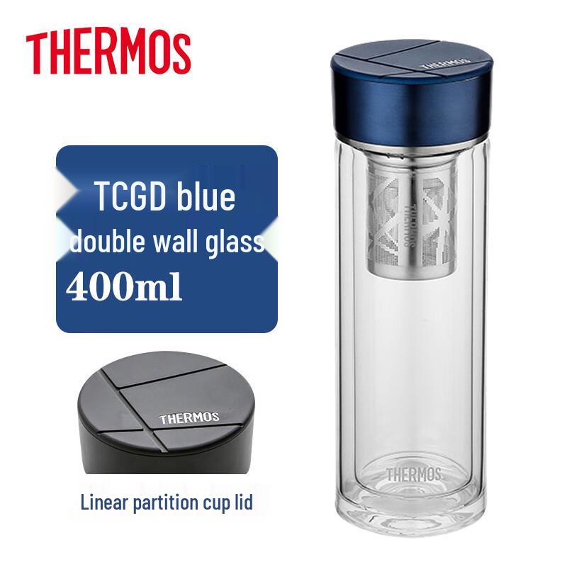 THERMOS Beam Series TCGD-400 Glass Water Bottle