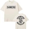 Sons of Anarchy SAMCRO Print T-shirt UnisexTrend Hip Hop Rock Oversized Short Sleeve Tee Summer Cotton T Shirts Clothes Tops