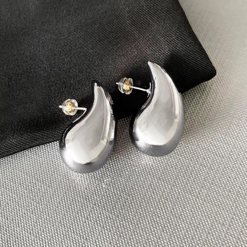 Neue trendige klobige Wassertropfen-Ohrringe für Frauen Persönlichkeit glänzende Tropfenohrringe Boho Teardrop-Ohrringe Mädchen Modeschmuck Geschenke