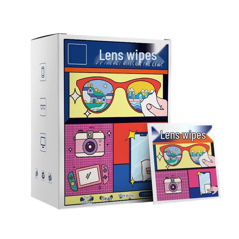 High-Definition Anti-Fog Antibacterial Wipes for Eyeglasses - Special Lens Cleaning Cloths