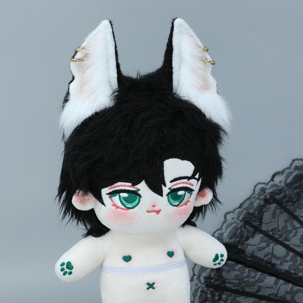 Cat Wolf Ears 20cm Plush Doll Headwear Ear Headwear Headwear for Cotton Doll  Girl Gift