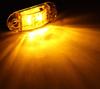 2stk 12v 24v Led sidemarkeringslys for tilhenger lastebiler Caravan Sideklaring markeringslys Lampe Led Lastebil Amber Rød Hvit 10-30V