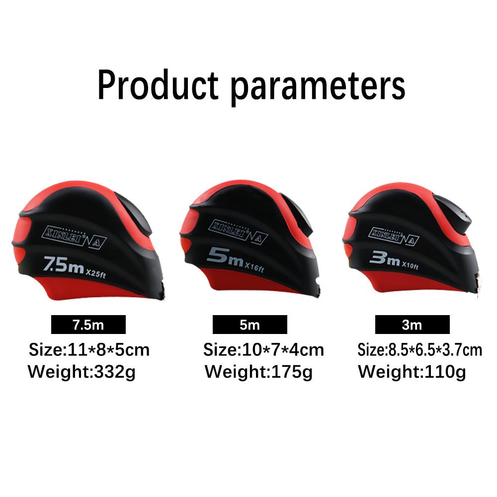 5M Metric British System Auto Lock Measurement Tape 7.5M Tape Measure Retractable 3M Measuring Tape Inches Centimeters