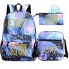 3pcs CR7 Backpacks Ronaldo Print Boys Girls School Bags Student Teenager Mochila Laptop Travel Rucksack Gift