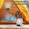 2025 USB Desktop Fan - Silent and Ultra-Thin with Digital Display and Night Light for Dorm, Office, and Home