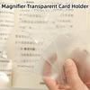 3X Lupe Lesen Tasche Brieftasche Taschenlupe Vergrößerungsglas Ultradünne Vergrößerungslinse Leselupen