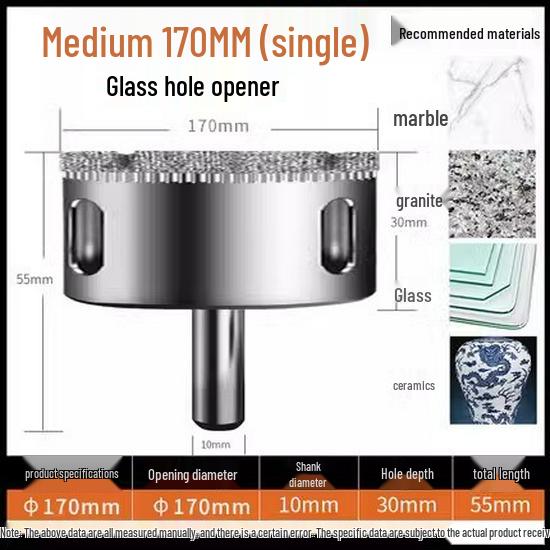 6mm Multifunktionales Fliesen- & Marmor-Glasbohrer-Set zum Lochbohren