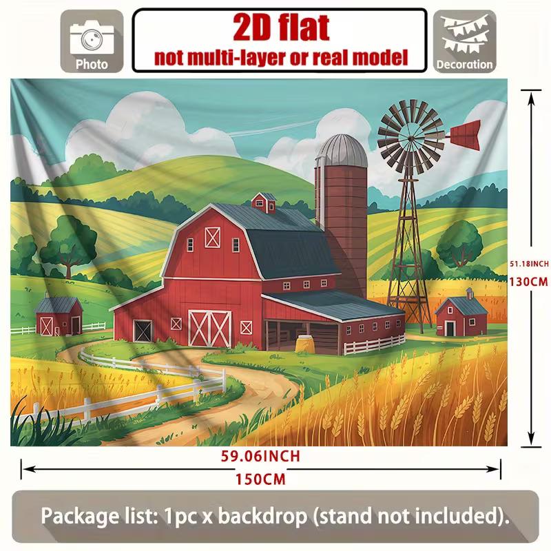Countryside Farm Tapestry for Living Room, Bedroom and Rustic Home Decor