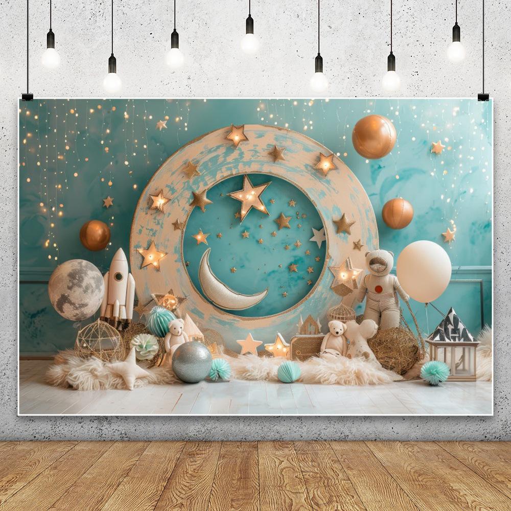 Decorazione Sfondo Festa di Compleanno per Bambini Palloncino Nuvola Orsetto Arco per Bebè Striscione Shower Oggetti di Scena Studio Fotografico Ingrosso