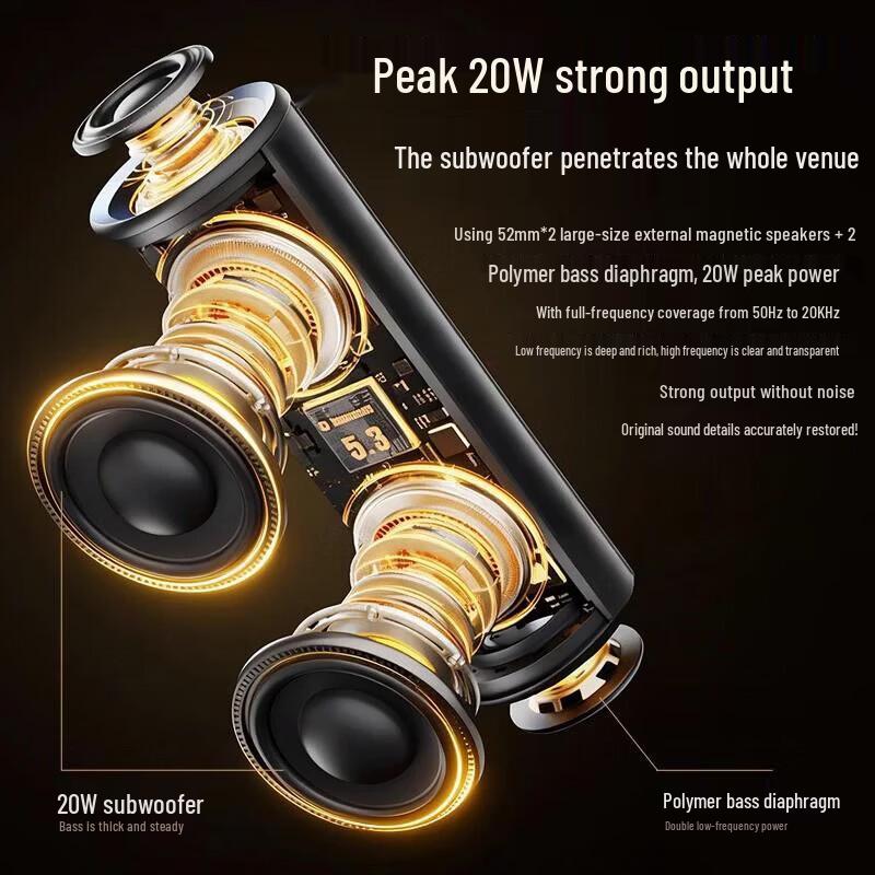 Soyea SD-18 Portable Bluetooth Speaker CN Plug (adapter Included)