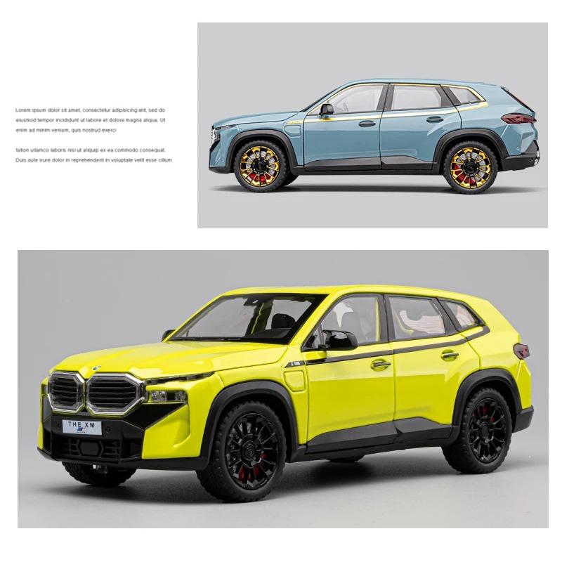 1/24 Maßstab Simulation BMW XM Legierung Automodell Metall Die Cast Ornament Sound Licht Kinderspielzeug Automodell Geburtstagsgeschenk für Jungen