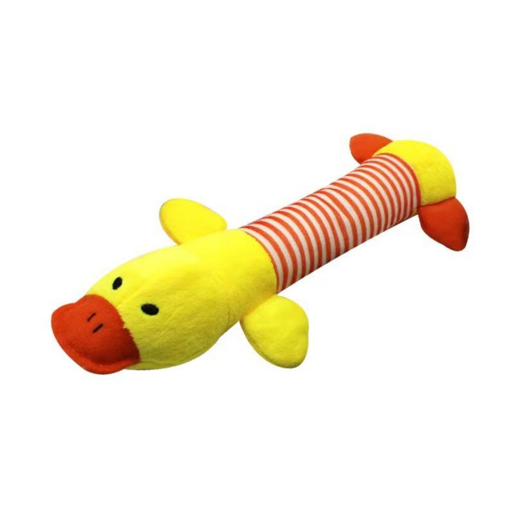 Plush Dog Toy Durable Squeaky Animal Shape Soft Chew Toy for Small Medium Dogs and Cats Stress Relief Interactive Pet Toy