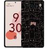 Phone Case For Google Pixel 8 A 7 6 Pro 6A 5G Black Soft Shockproof Back Cover Silicone TPU Shell Coque Cat-Printed
