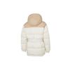 adidas Util Jkt Dw1 Color-Block Drawstring Hooded Zip Cardigan Long Sleeve Down Jacket Women Outerwear Beige HN2447