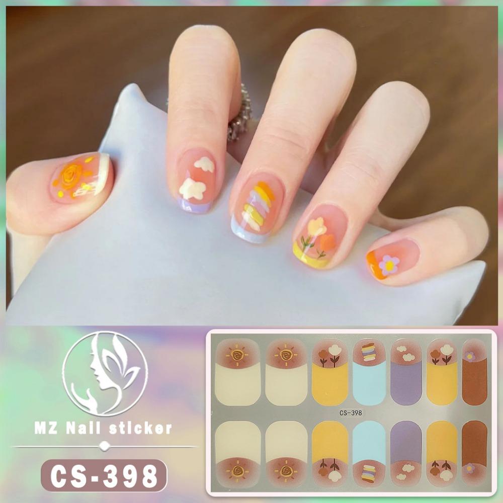 CS No-bake Gel Nail Polish Film Waterproof Full Sticker Chinese Style Panda Manicure Sticker Nail Sticker