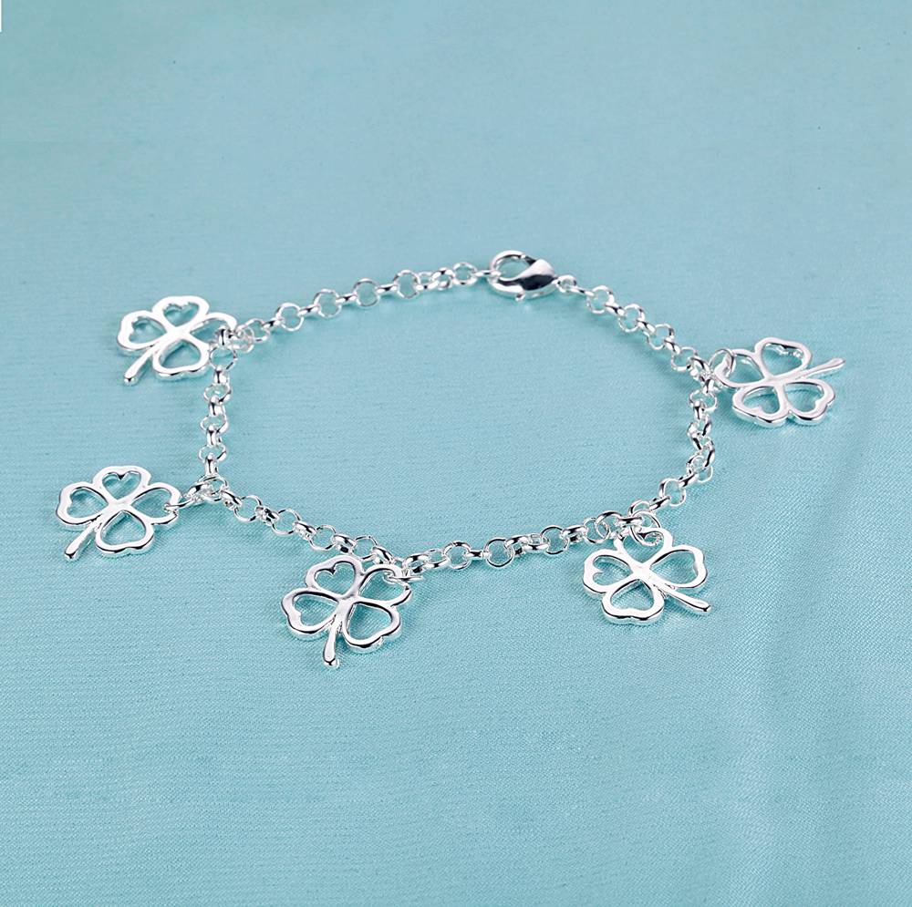 Brățară Argint 925 Inimă Lanț Romantism de Înaltă Calitate Pentru Femei Bărbați Modă Petrecere de Angajament Cadou Bijuterii de Nuntă