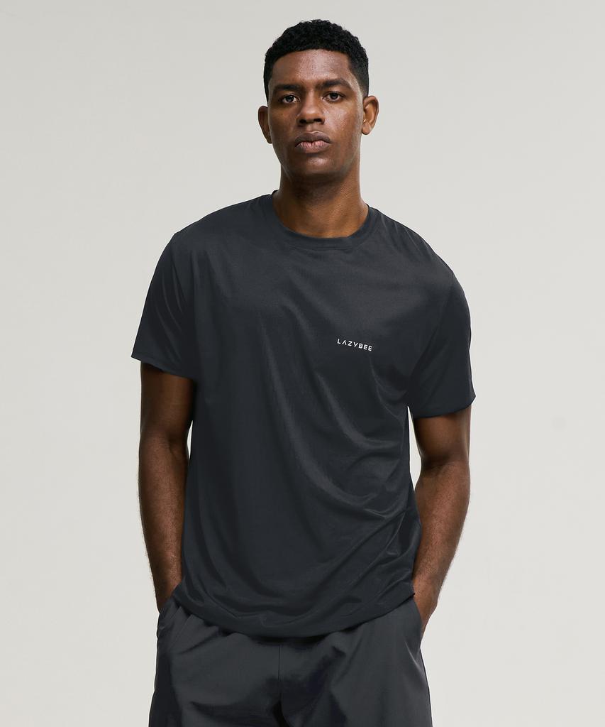 Leijibi Aero Touch Standard Fit Short Sleeve M T-Shirt Top Sleeve Charcoal