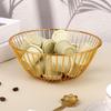 Multifunctional Metal Fruit Basket Large Capacity Durable Coffee Pod Container Iron Metal Wire Storage Bowl
