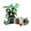 MOC Building Block Toys Are Creative Assembly Toys and Christmas Gifts Featuring a Model of a Small Castle In a Medieval Forest
