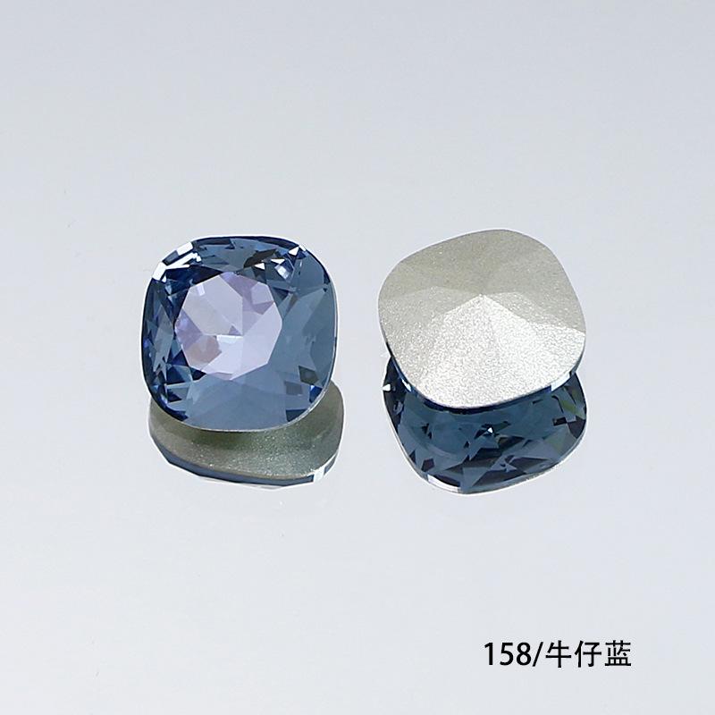 10Pcs Crystal K9 Glass Drill Tip Bottom Drill Fat Square Special-Shaped Nail Drill Clothing Accessories