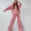 Women's Casual Hoodie and Wide Leg Pants Set , 8 Color Options