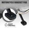 1/2/4Pcs Motorcycle Side Plate Kickstand Pad Wear Resistant Non-Slip Universal Fit Easy Installation Motorbike Kickstand Pad Foot Support Cover