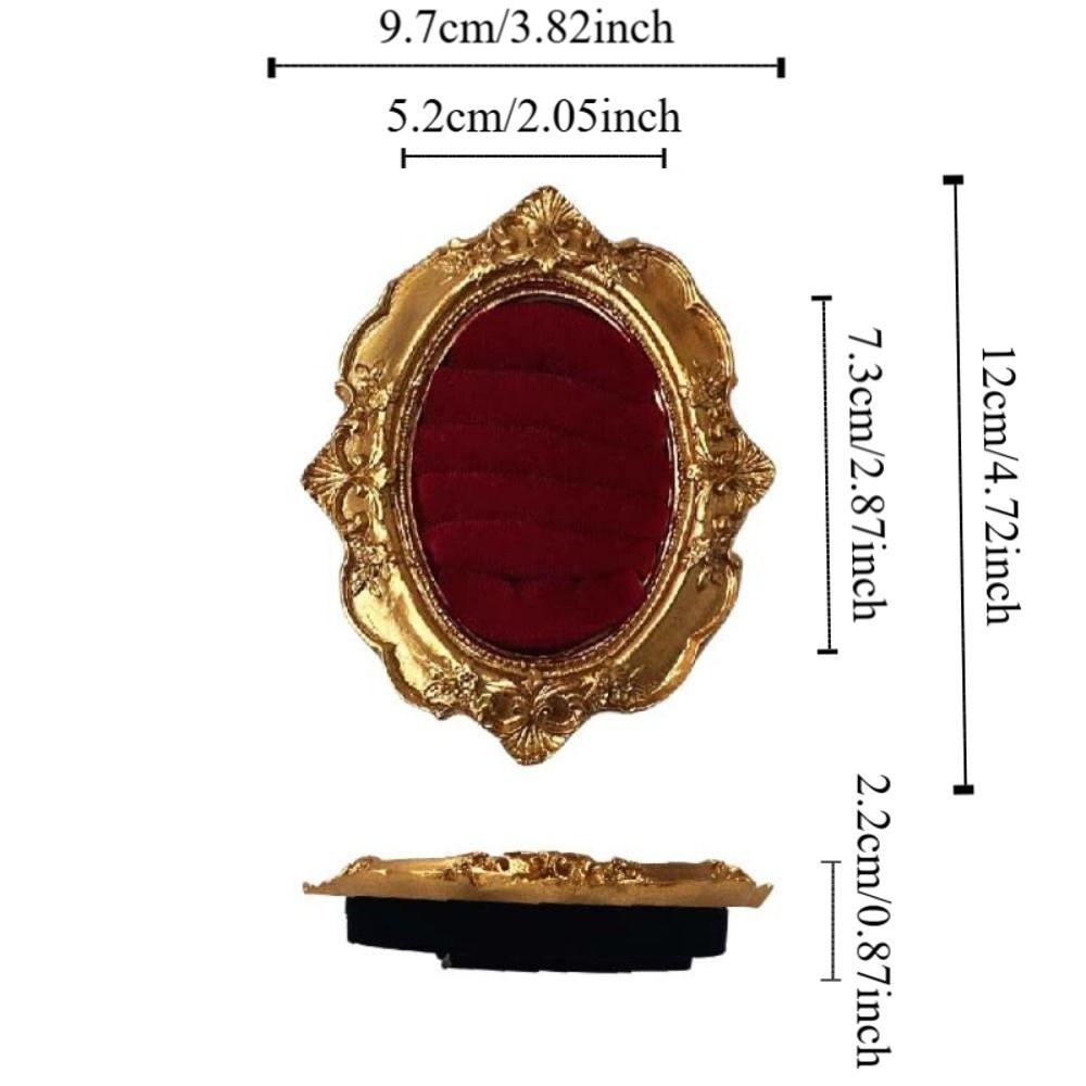 Baroque Design Ring Display Stand Velvet Organizer Jewelry Display Rack  Wedding & Birthday Gifts