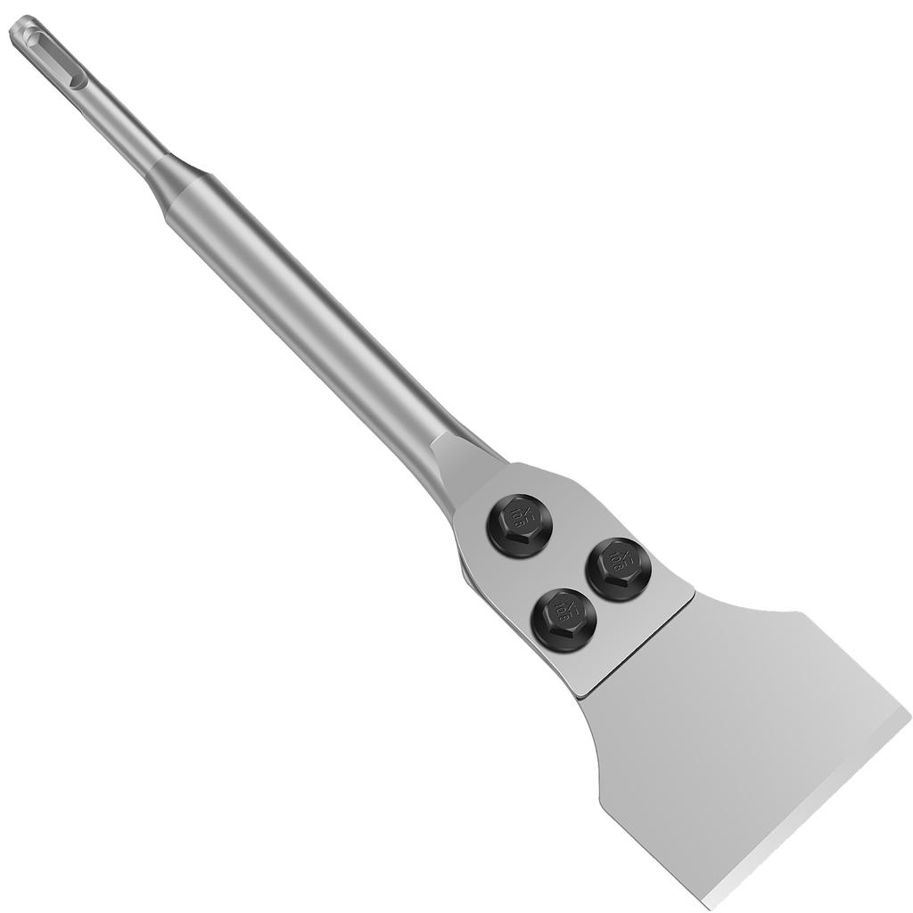 SDS Plus Floor Scraper for Removing Vinyl Flooring VCT Tile Linoleum Concrete Mortar Flooring Adhesive Remover