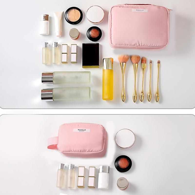 Portable Zipper Makeup Bag Women Cosmetic Bag Travel Organizers Female Make Up Cases Pouch Gift for Girls