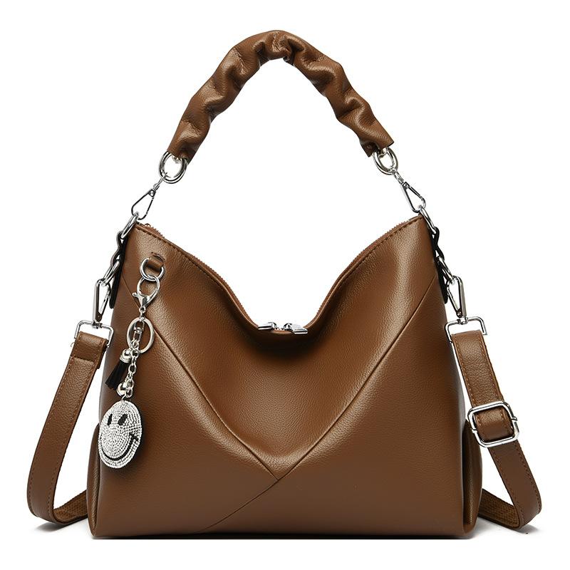 

Сумка 2024 літо нова проста модна сумочка проста модна великої місткості сумка-месенджер проста сумка через плече коричневий