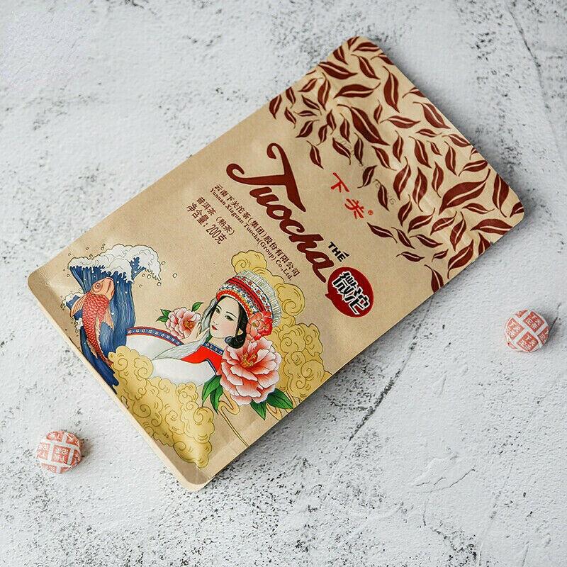 XIAGUAN Značka Wei Tuo Pu-erh Tea Mini Tuo Cha 200g Zralý Puer Tea Shu Tuocha