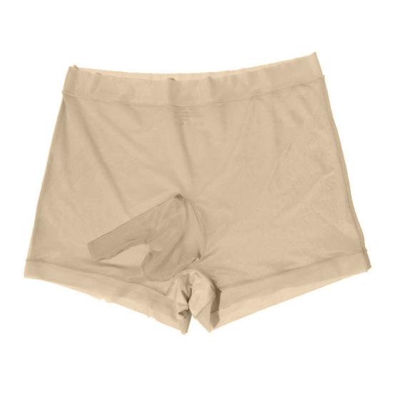 Men Boxer Underwear Sexy Mid-rise U-Convex Slim Fit Elastic Shorts Panties Ultra-thin Smooth Ice Silk Panties