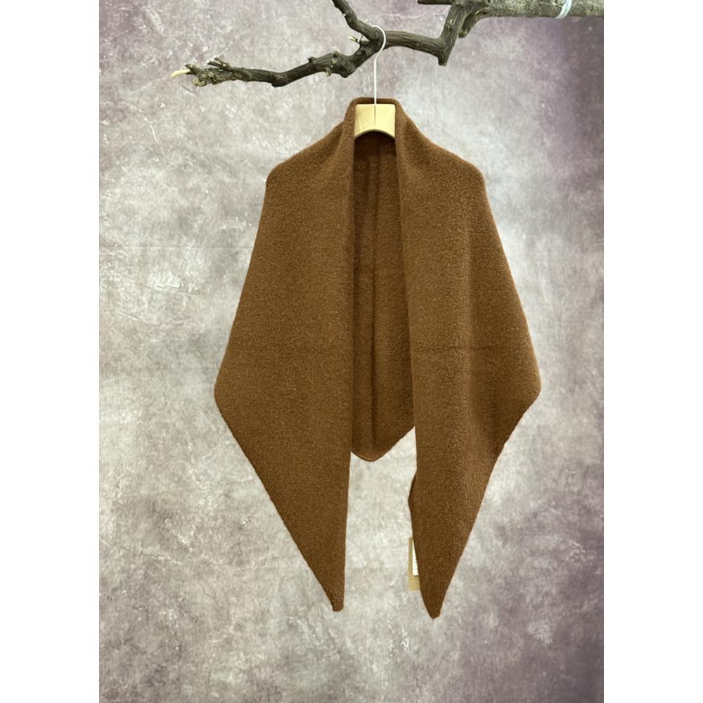 Triangle Scarf Scarf Solid Color Shawl Cape Autumn and Winter Women's High-end Shawl Blanket Warm Small Cape Cape