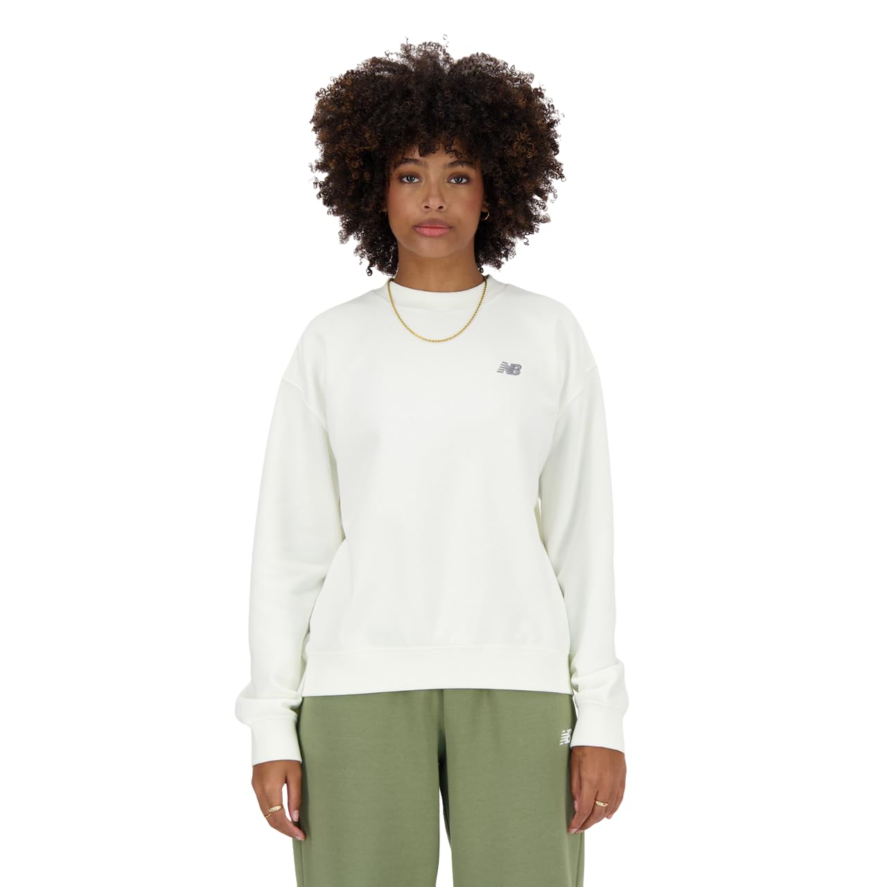 

Sport Essentials French Terry Crew SST [New Balance] Women s (Fleece Lining) (WT41508) (Sea Salt)