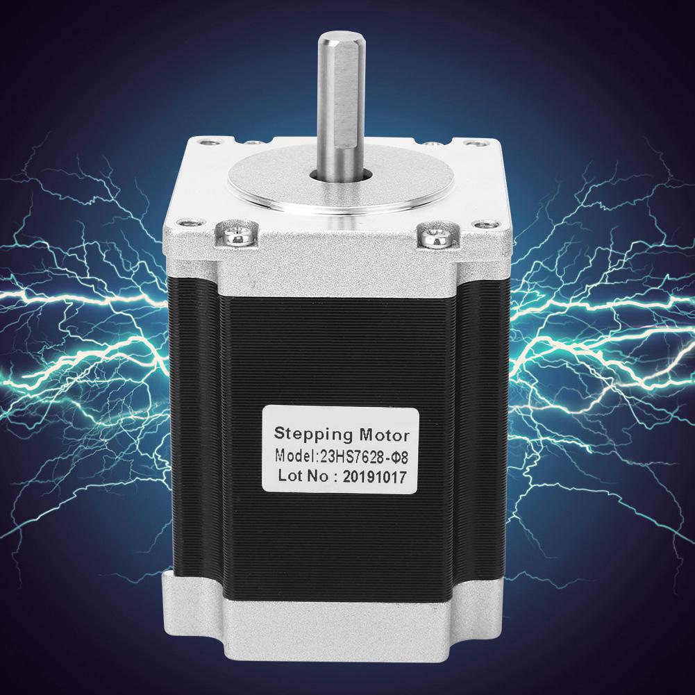 

NEMA 23 Stepper Motor 1.8 degrees 23HS7628 3D Printer Accessories with 4 Pin Cable 76mm LengthShaft Diameter 8mm