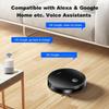 LIECTROUX C7 Robot Vacuum Cleaner AI Map Route,Memory,Super Smart Partition,WiFi App,6000Pa Suction,Electric WaterTank,Wet Mop