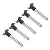 5Pcs Arc Bending Router Bit Cemented Carbide T Type 2 in 1 Router Bit for Wooden Door Closet