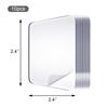 10Pcs Strong Double-Sided Adhesive Pads 2.4inch Waterproof Nano Gel Stickers for Wall Mount DIY Home Office Use