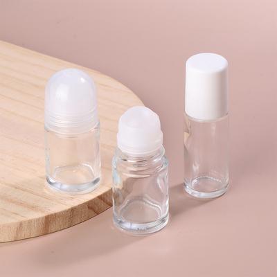 30/50 ml prázdná skleněná znovu plnitelná lahve v roličkách Plastová válečková lahev Netěsnostní kosmetické nádobky na parfémy s esenciálními oleji