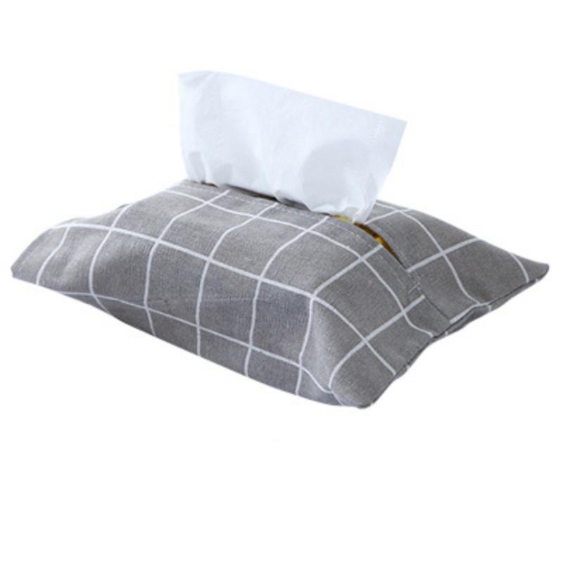 Cotton Linen Tissue Box Tissue Box Table Cloth Tissue Storage Bag Paper Bag